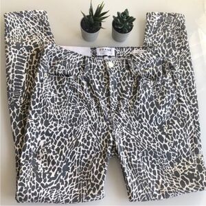 NWT Sz27 🖼️ FRAME denim Le High Skinny Stretch Leopard 🐆 Print Jeans